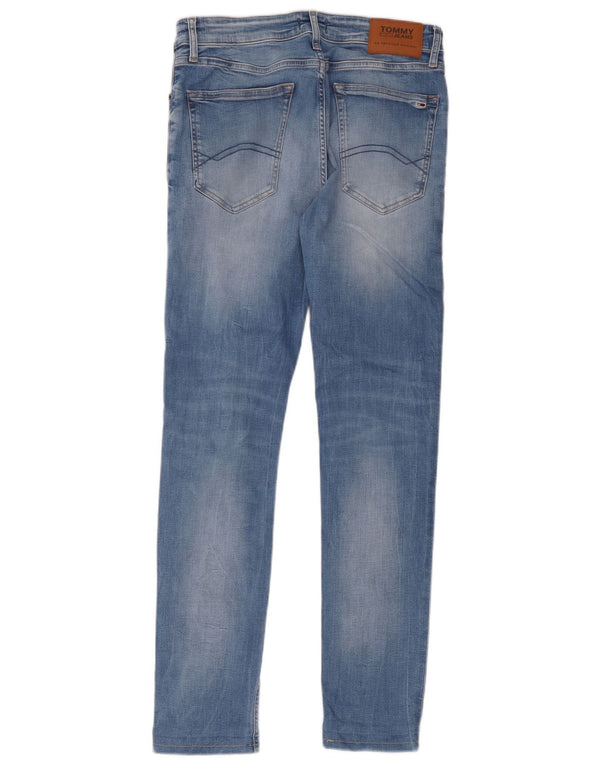Jeans skinny da uomo Tommy Hilfiger W32 L34 cotone blu