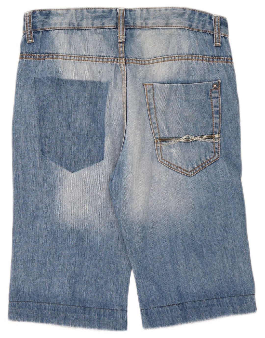 Pantaloncini in denim invecchiato Zara per ragazzi 13-14 anni W30 cotone blu