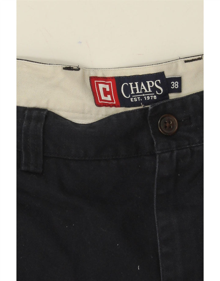 CHAPS Mens Chino Shorts W38 XL  Navy Blue Cotton Vintage Chaps and Second-Hand Chaps from Messina Hembry 