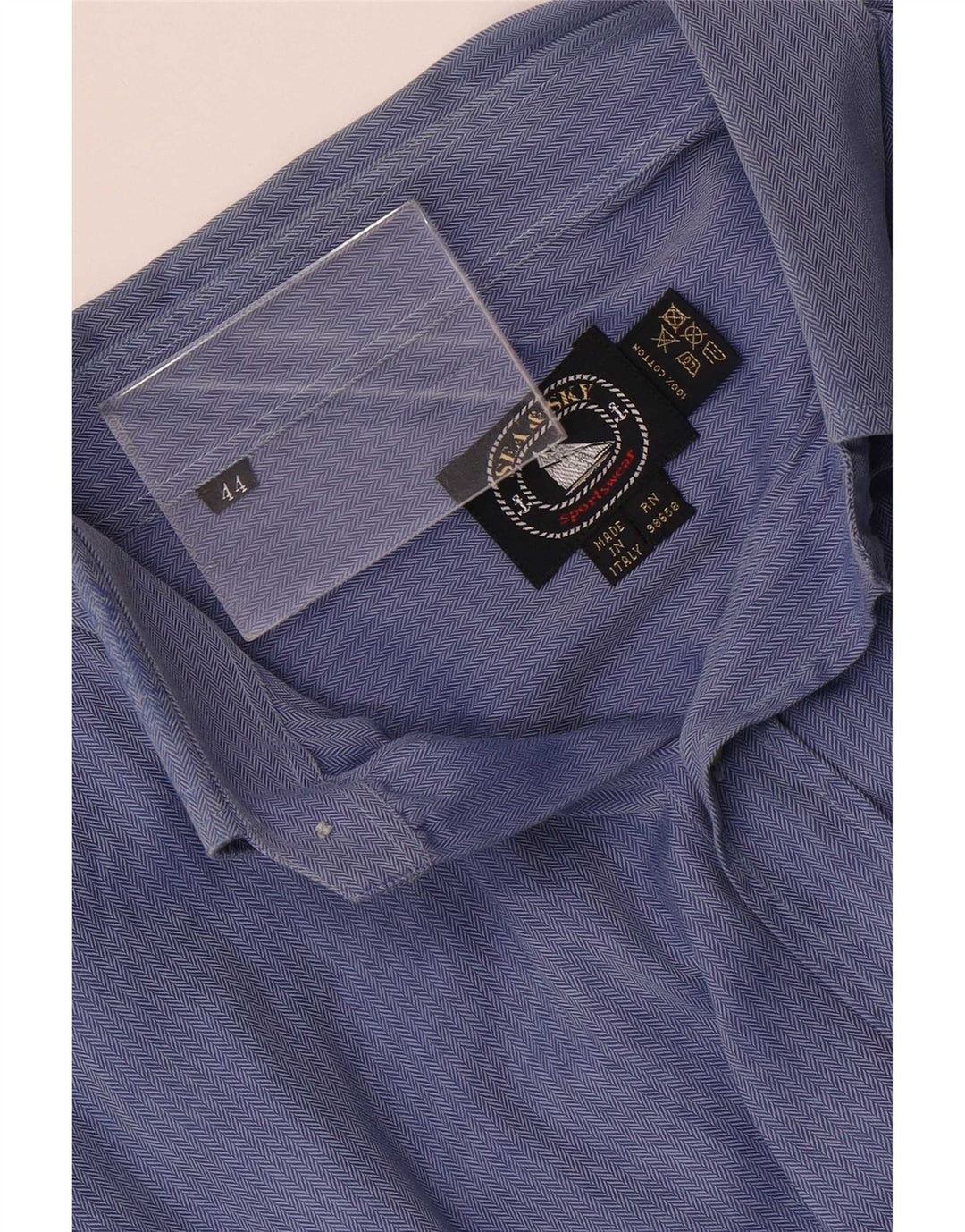 Camicia da uomo Sea & Sky Taglia 44 XL Cotone a spina di pesce blu