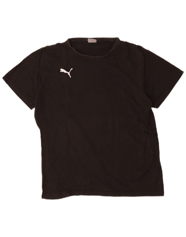 T-shirt da uomo Puma Top XL in cotone nero