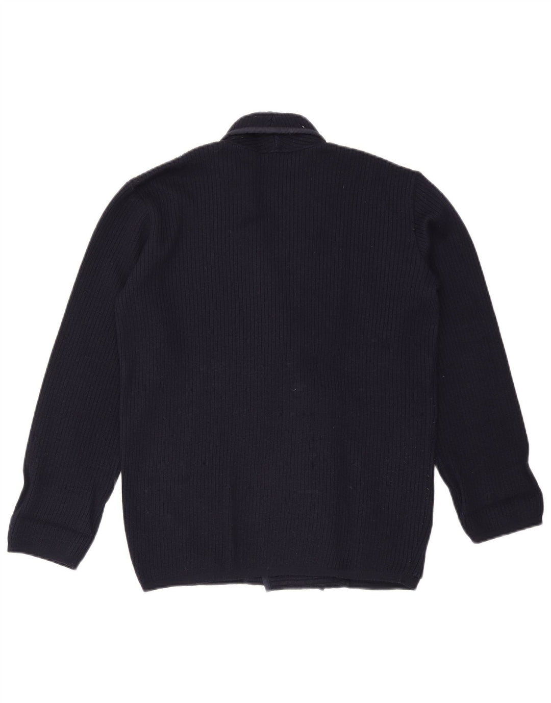 Maglione Cardigan Uomo Giuliano Medio Blu Navy Lana