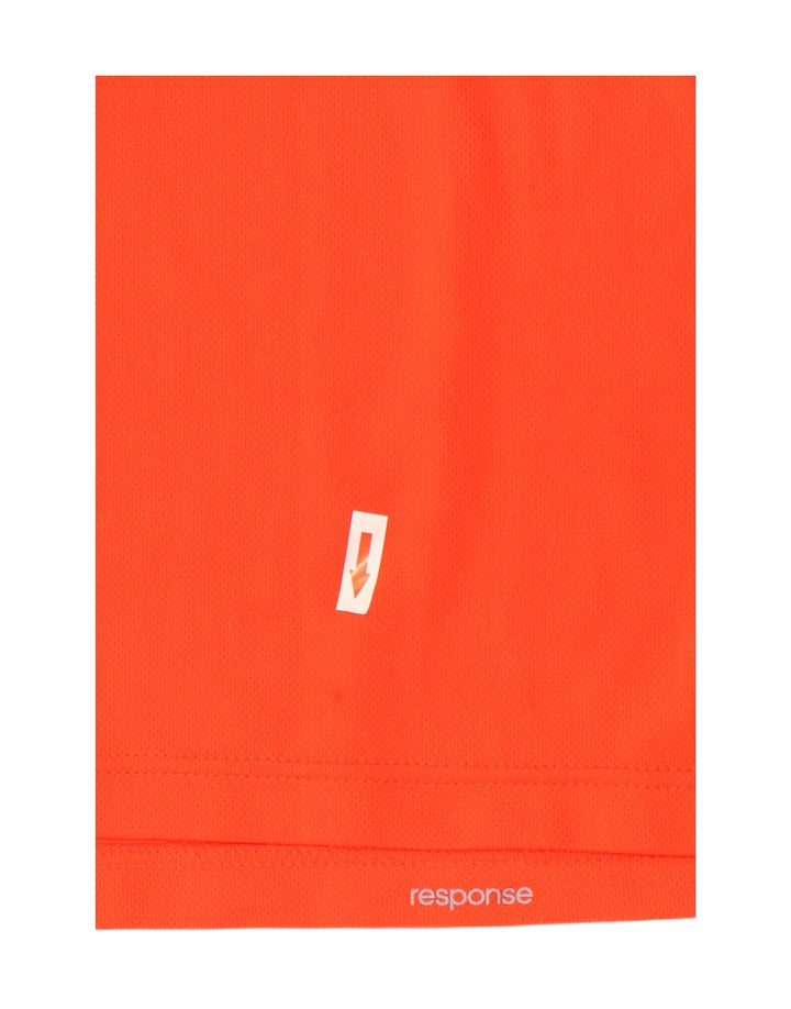 T-shirt Adidas Climalite da uomo, grande, in poliestere arancione