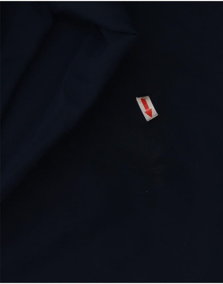 Pantaloni da tuta grafica da uomo Adidas medi in poliestere blu navy