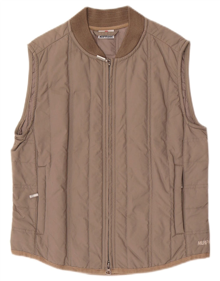 Gilet imbottito da donna Murphy & Nye UK 10 piccolo marrone in poliammide