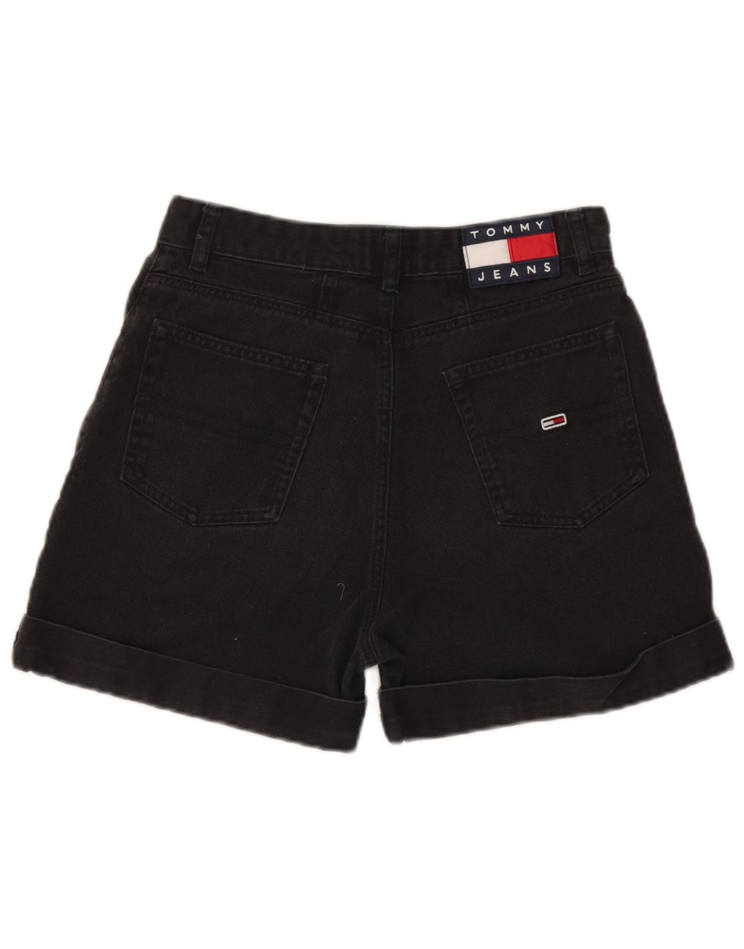 Pantaloncini di jeans da donna Tommy Hilfiger W28 medio nero
