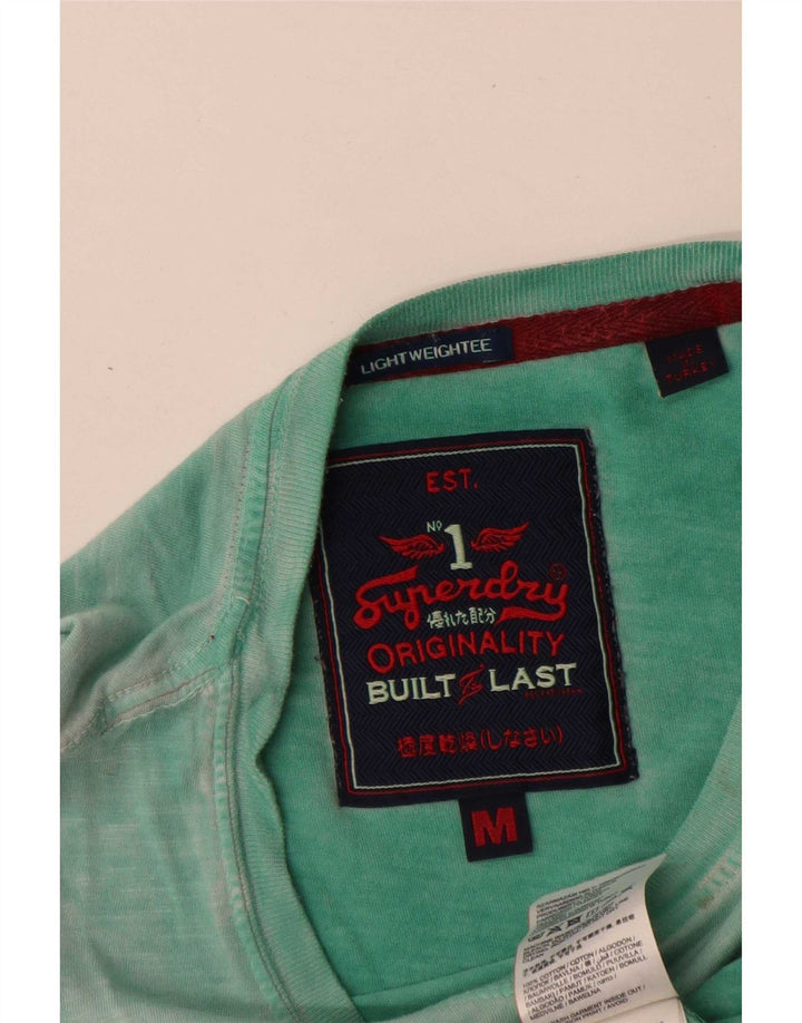 T-shirt grafica da uomo Superdry Top in cotone verde medio