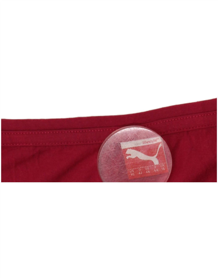 Maglietta corta da donna PUMA UK 16 grande rosa