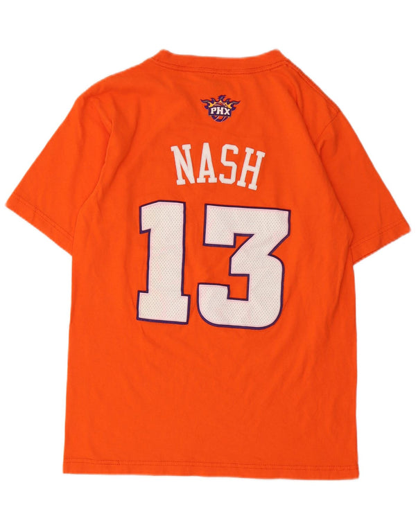 T-shirt grafica da uomo Adidas Phoenix Suns Top Small in cotone arancione sportivo