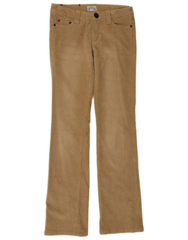 Pantaloni di velluto a coste bootcut da donna Madonna XS W28 L33 Cotone beige