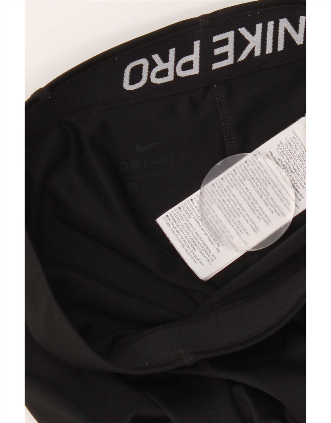 Leggings grafici Nike Capri da donna UK 8 piccoli poliestere nero