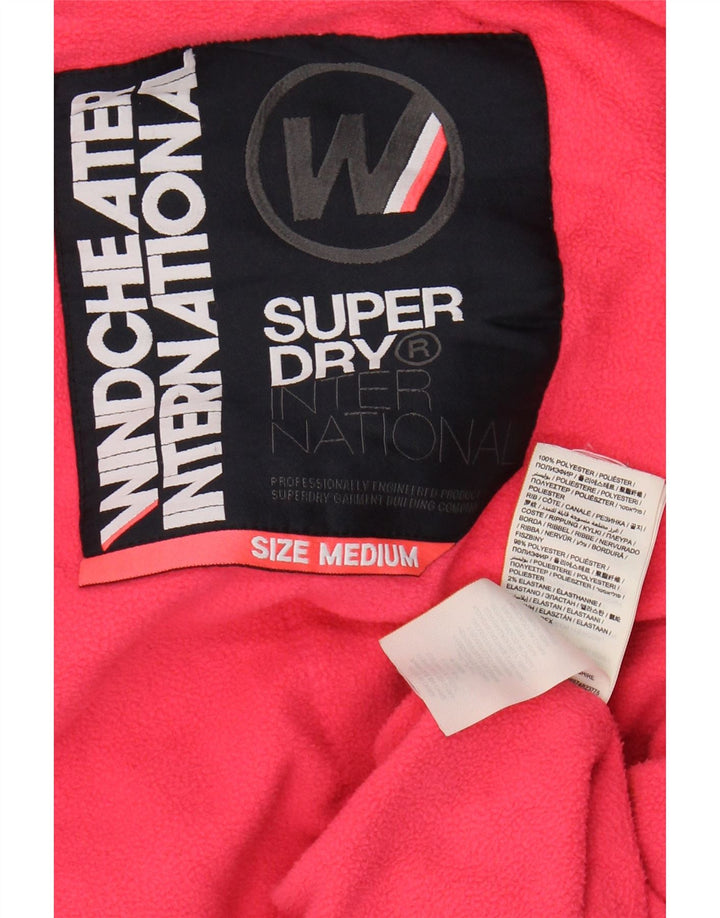Giacca a vento grafica da donna SUPERDRY UK 14 medio blu navy