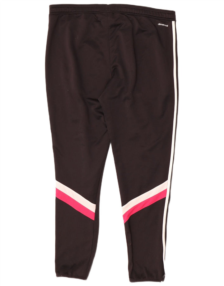 Pantaloni da tuta Adidas da uomo del Real Madrid XL in poliestere color block nero