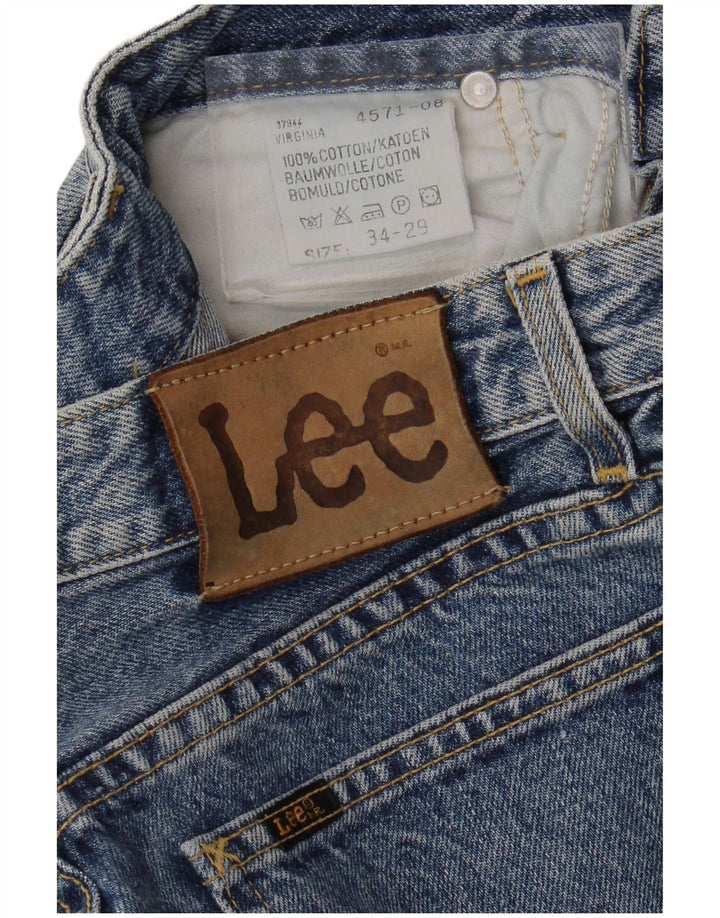 Jeans affusolati a vita alta da donna LEE W34 L29 cotone blu