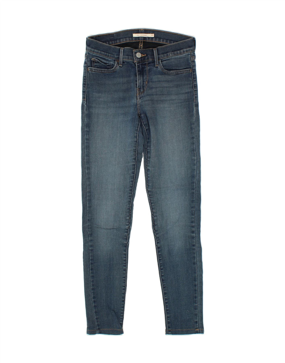 LEVI'S Womens 710 Super Skinny Jeans  W27 L27 Blue Vintage Levi's and Second-Hand Levi's from Messina Hembry 