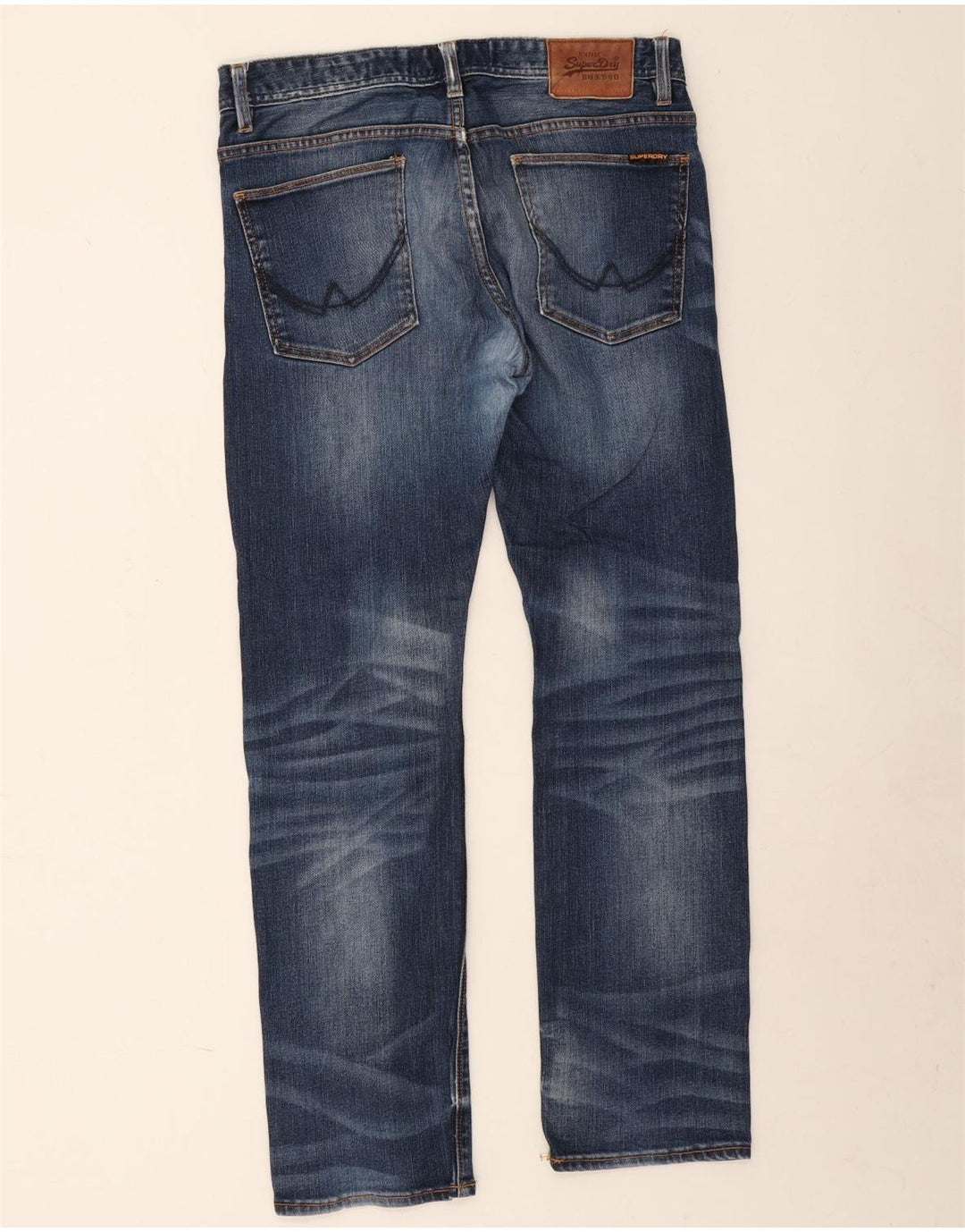 Jeans dritti da uomo Superdry W32 L30 cotone blu
