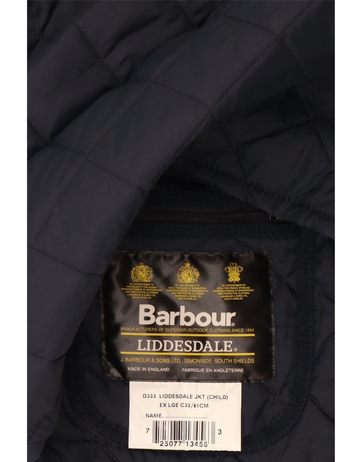 Giacca trapuntata Barbour Boys LIDDESDALE 12-13 anni blu navy