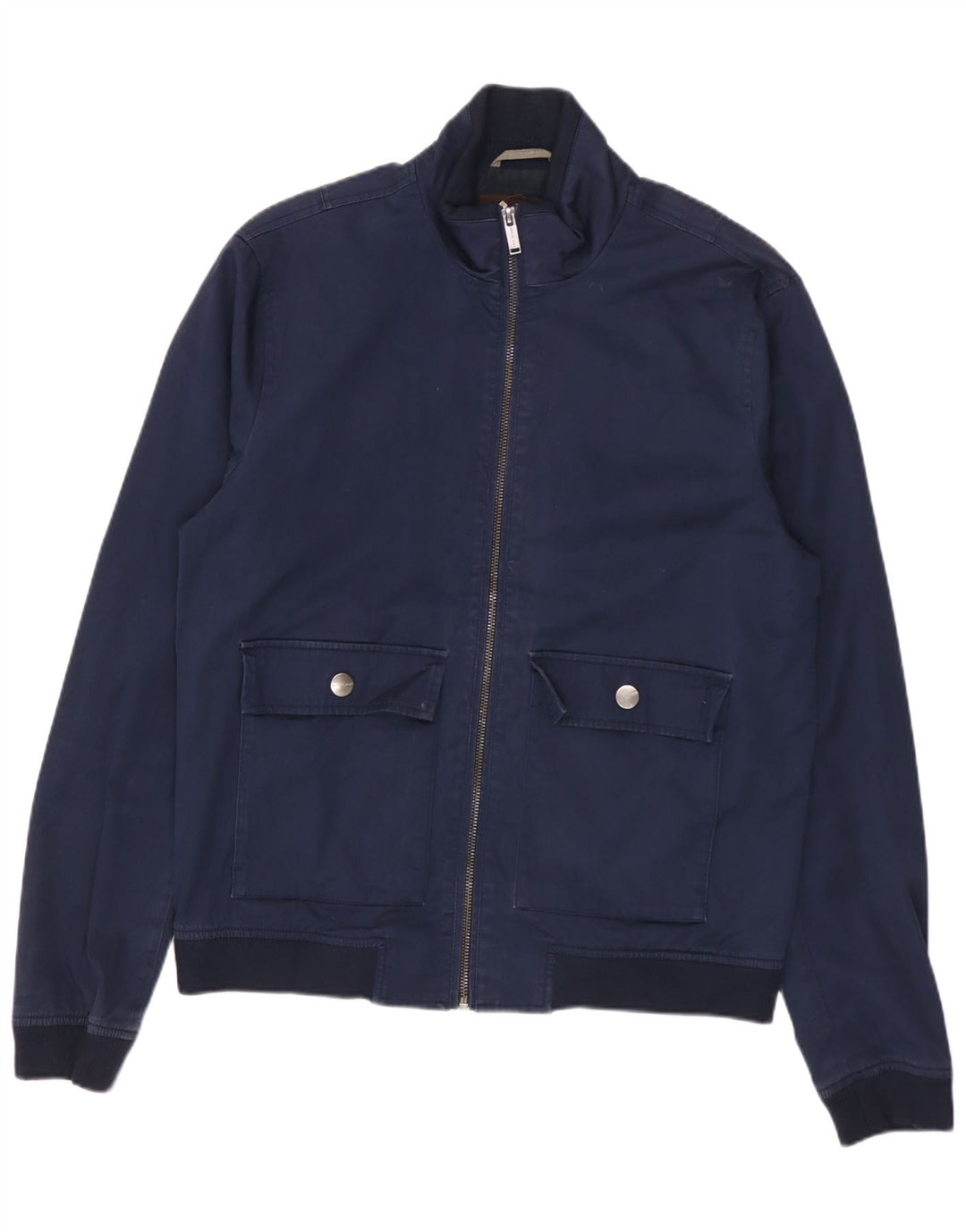 Giubbotto bomber da uomo Michael Kors UK 36 piccolo in viscosa blu navy