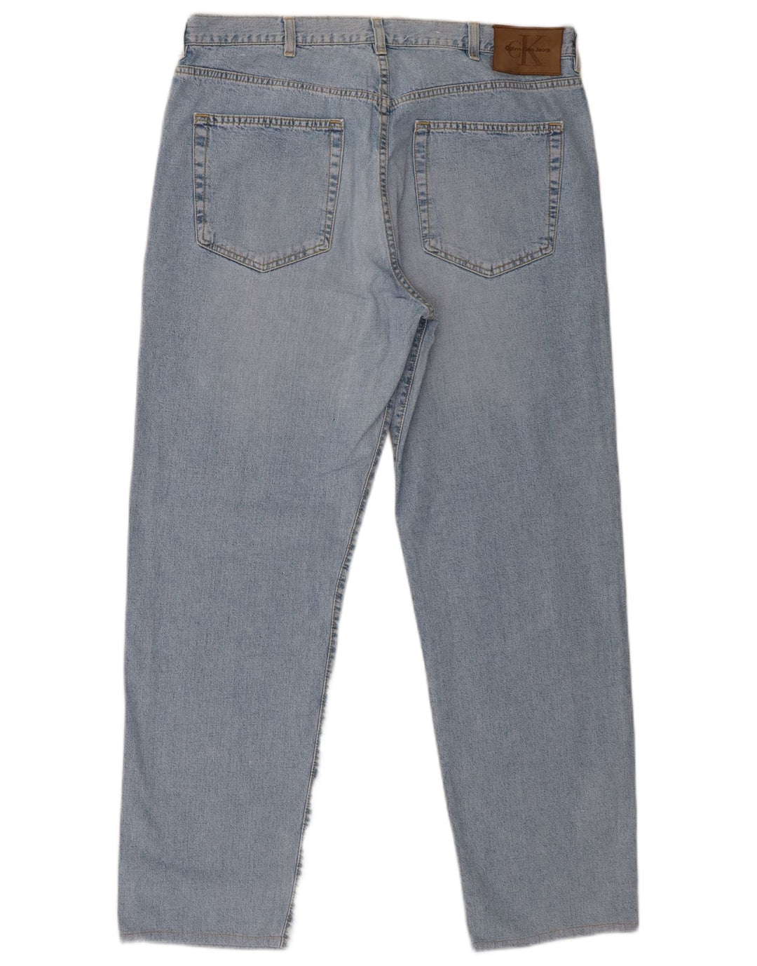 Jeans dritti da uomo Calvin Klein W38 L29 cotone blu
