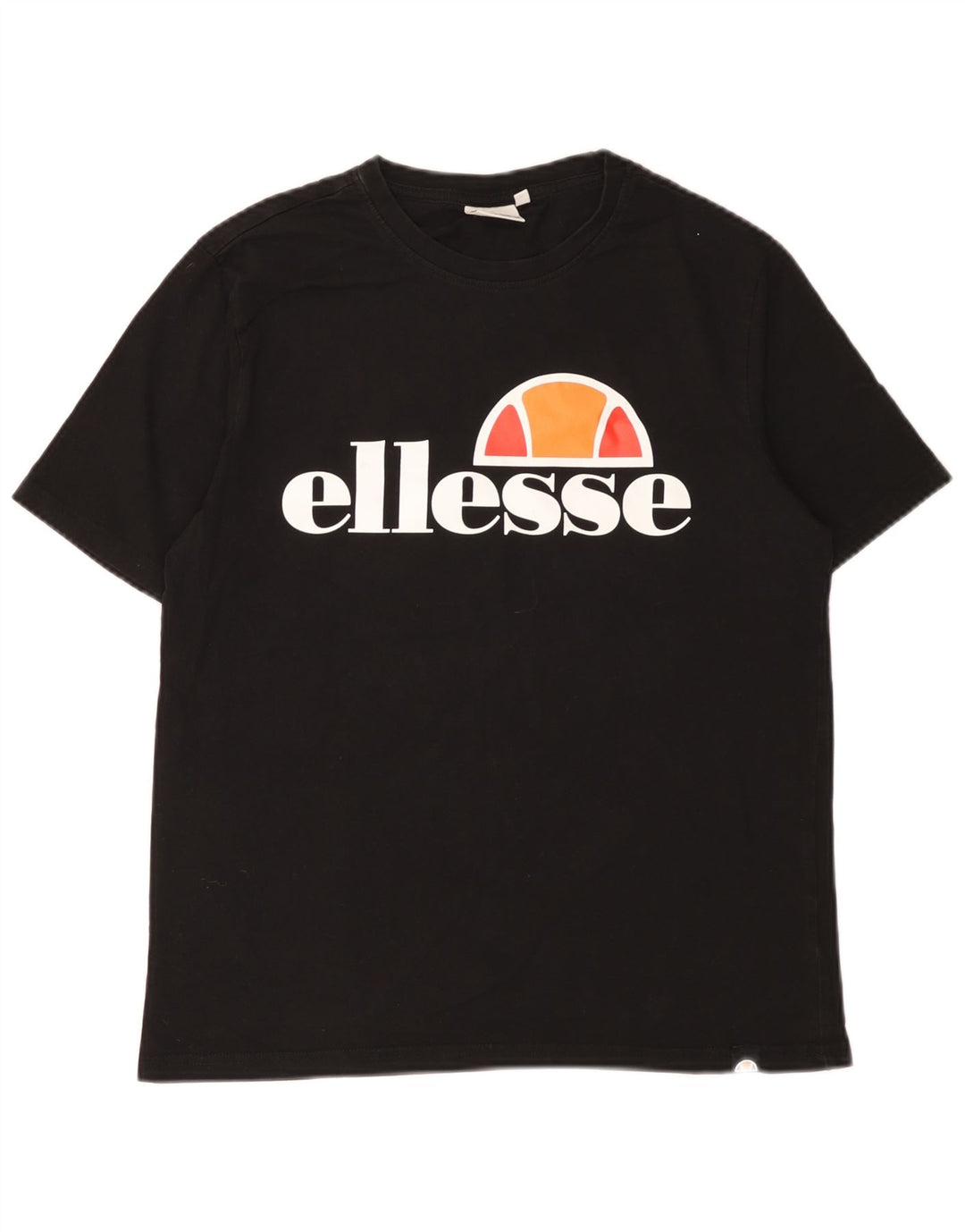 T-shirt grafica da uomo Ellesse Top piccola in cotone nero