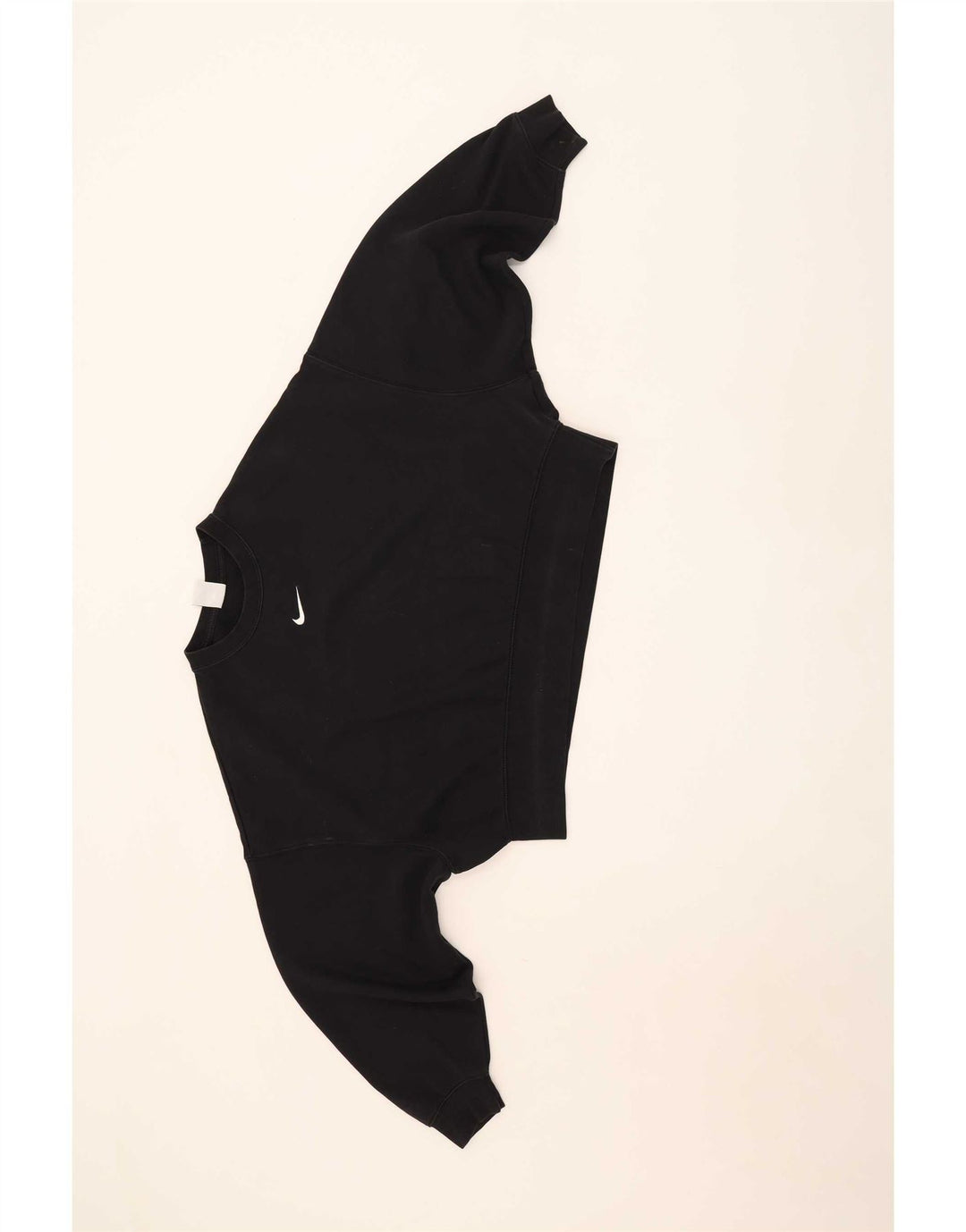 Felpa oversize da donna Nike UK 10 piccola in cotone nero