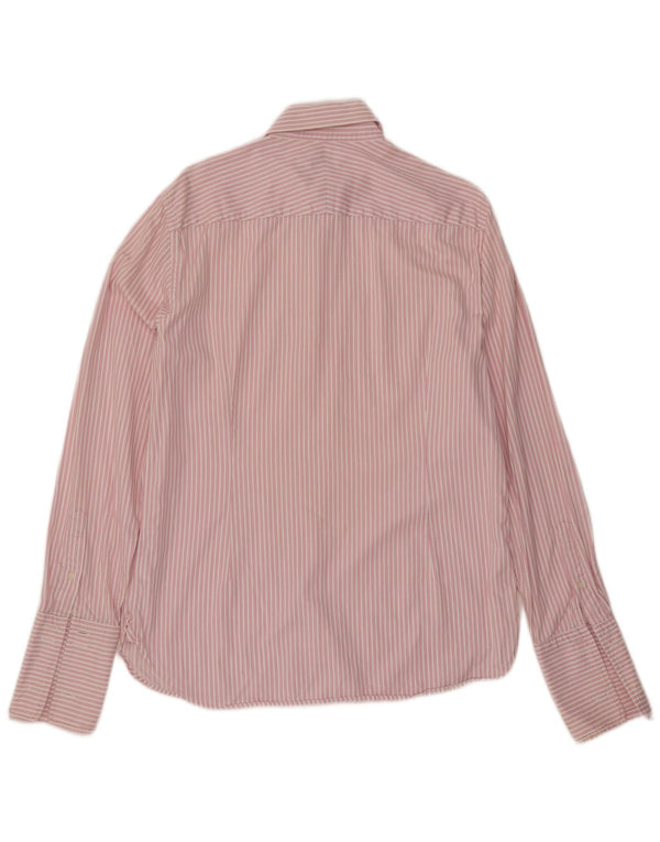 Camicia formale da uomo JAEGER taglia 15 1/2 cotone gessato rosa medio