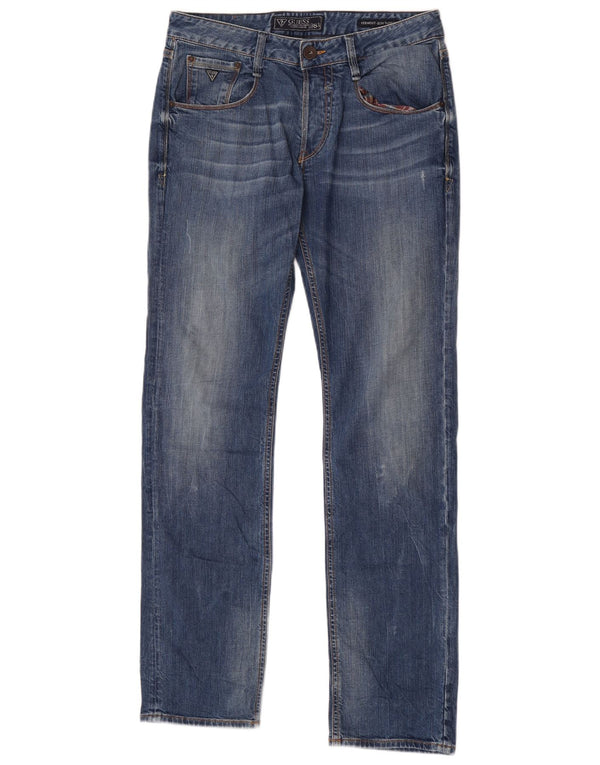 Jeans Guess Vermont slim affusolati da donna W31 L34 cotone blu