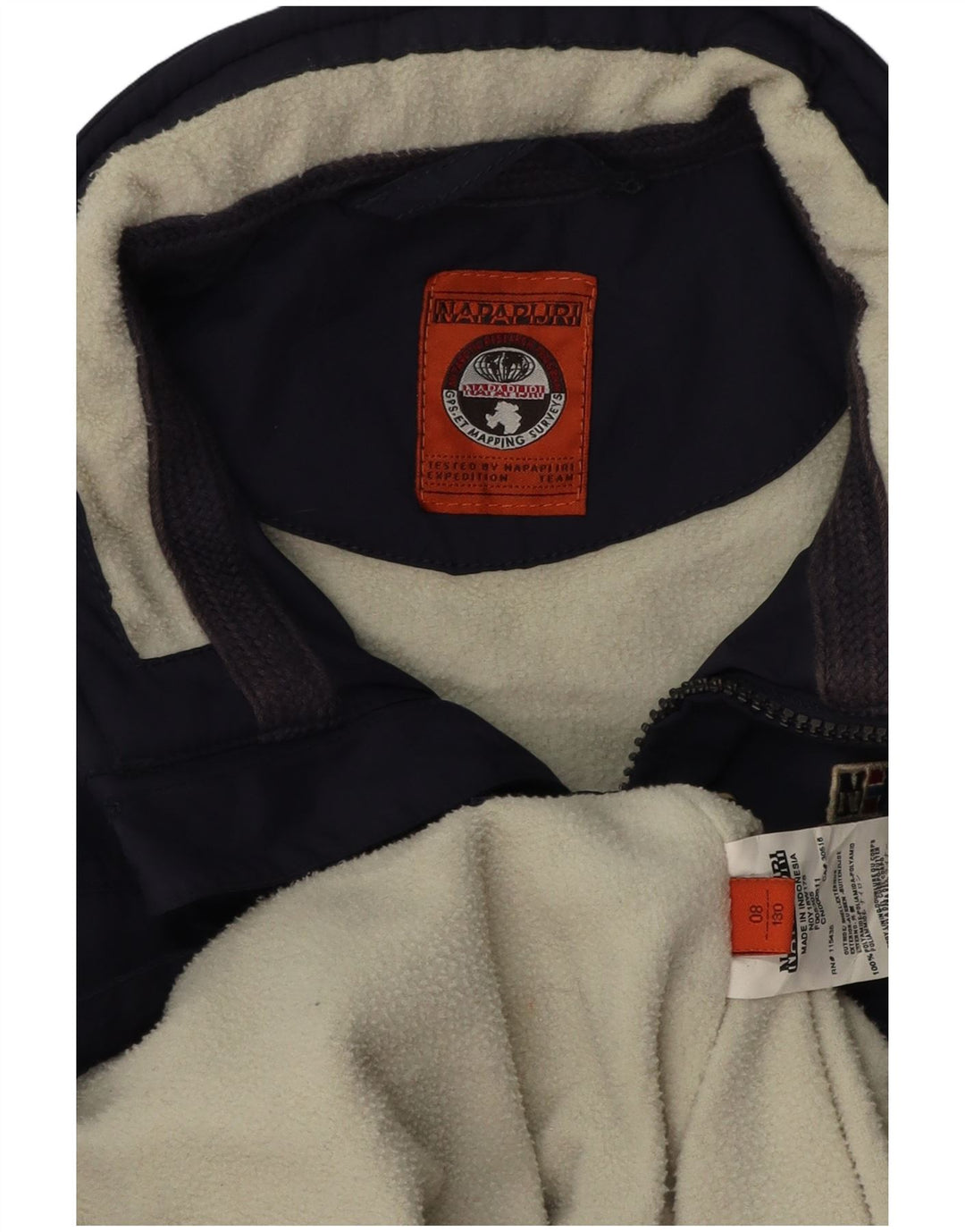 NAPAPIJRI Boys Windbreaker Jacket 7-8 Years Navy Blue Polyamide