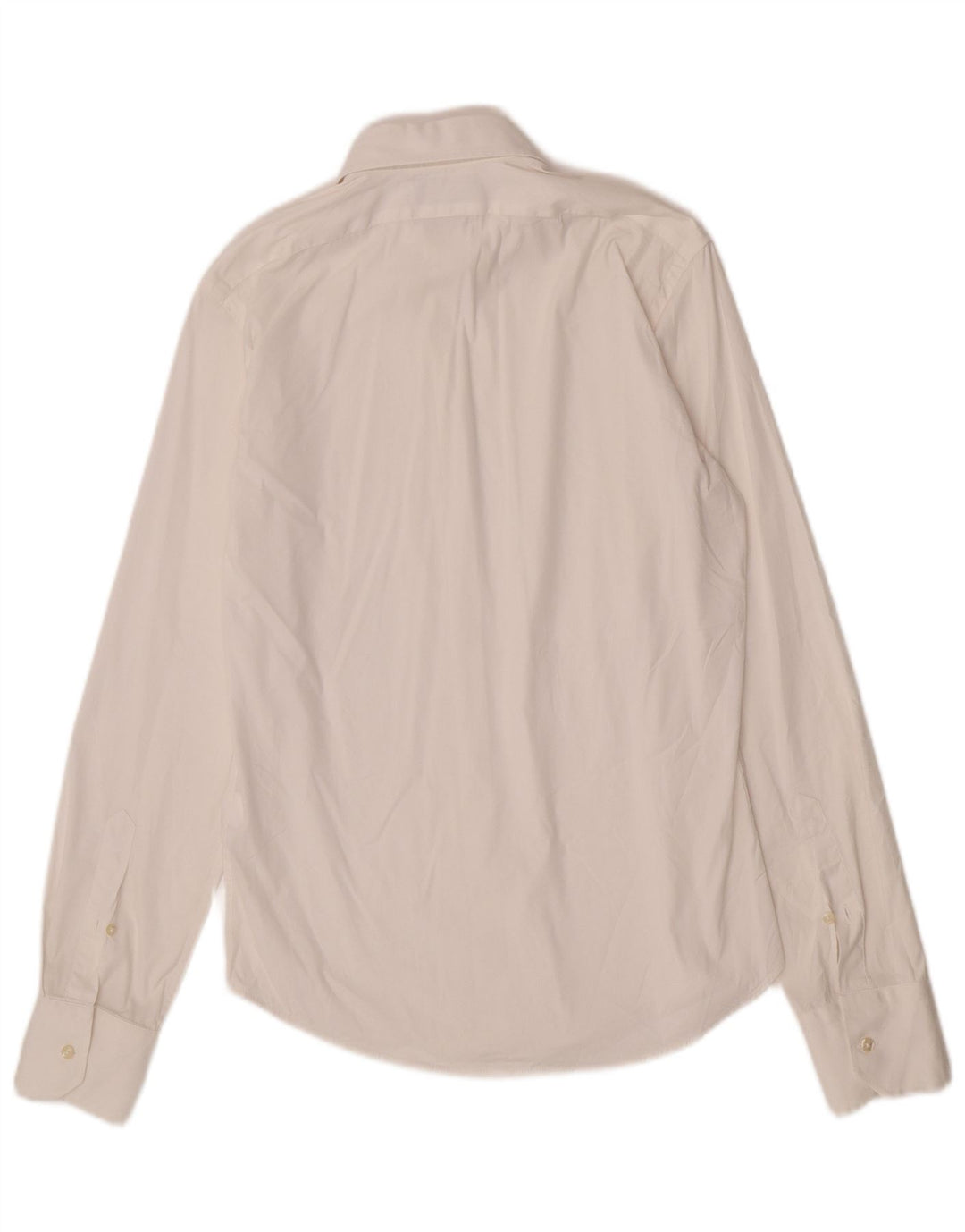 Camicia ZARA da uomo super slim fit in cotone bianco medio