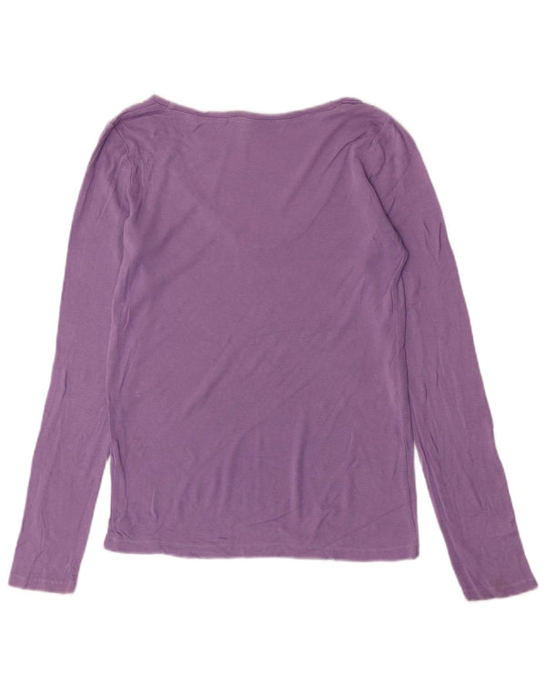 Jigsaw Womens Top Long Sleeve UK 10 Small Purple