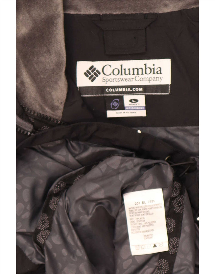 Giacca antipioggia da donna Columbia UK 16 grande nylon nero