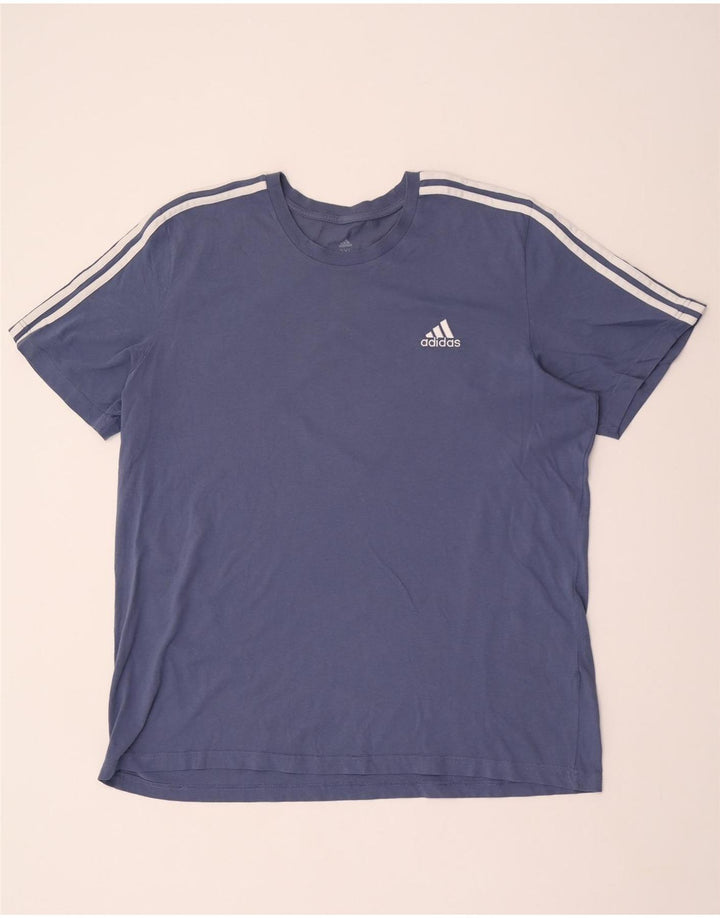 T-shirt da uomo ADIDAS Top 2XL in cotone blu