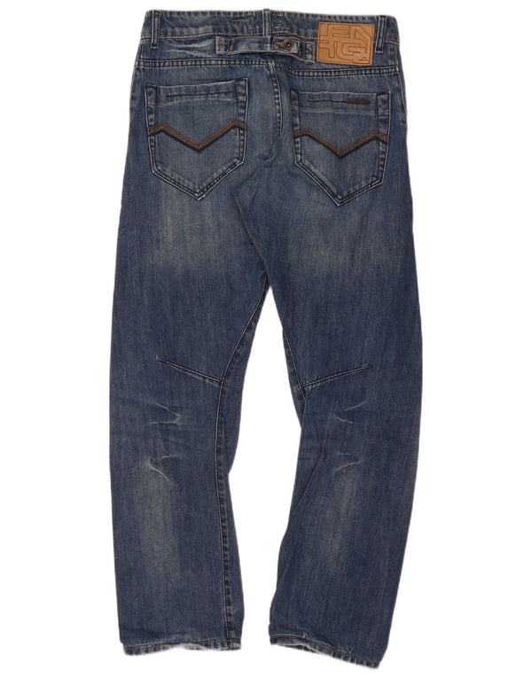 Jeans dritti a banana da uomo Energie W33 L31 in cotone blu