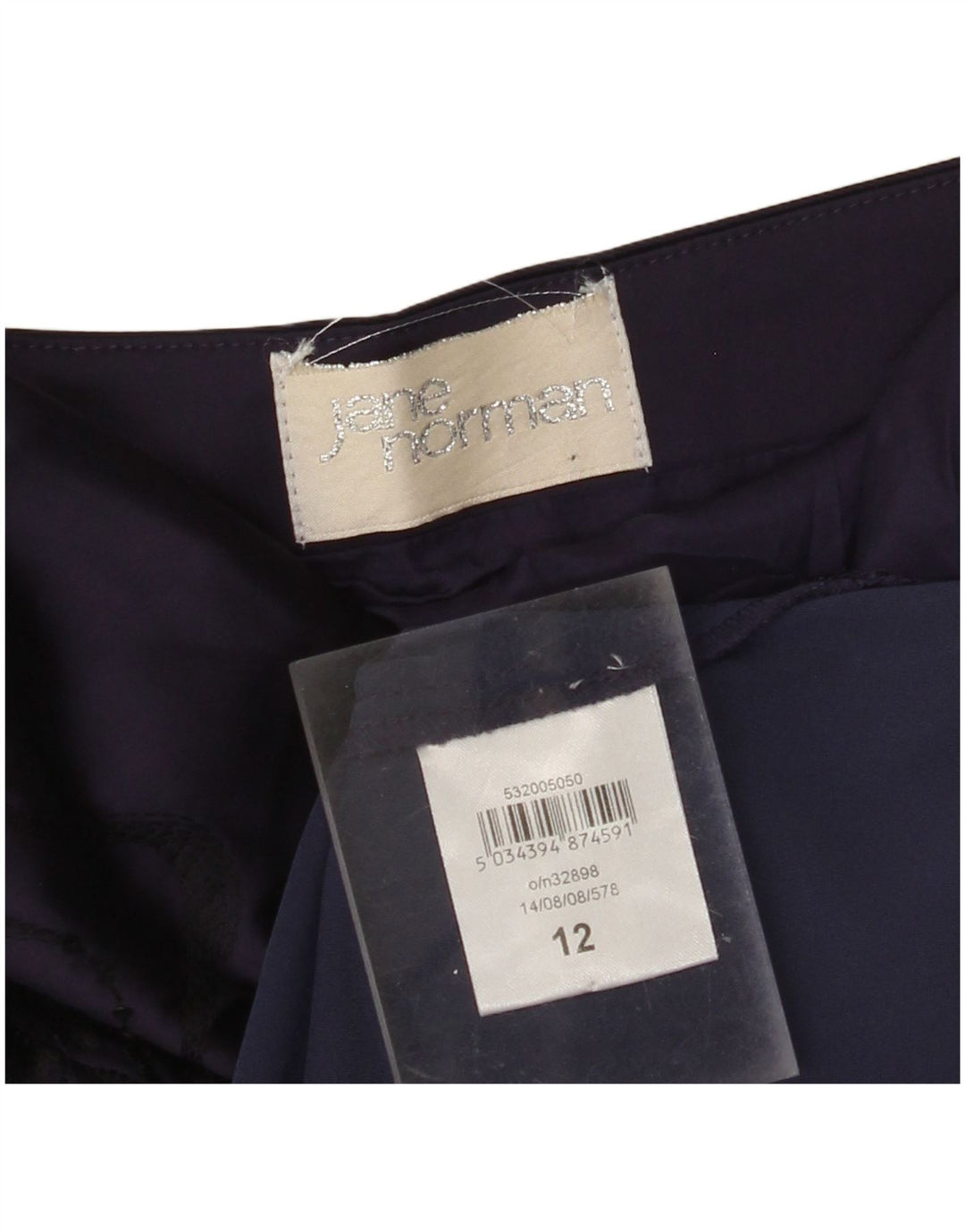 JANE NORMAN Abito aderente senza spalline da donna UK 12 Viola medio floreale