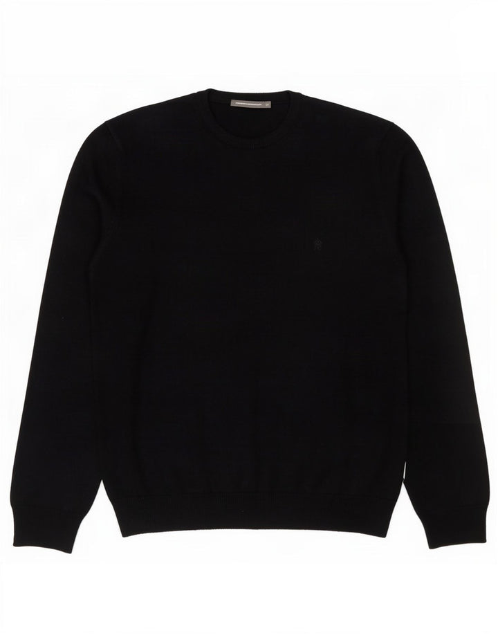 Maglione maglione girocollo da uomo French Connection medio acrilico blu navy