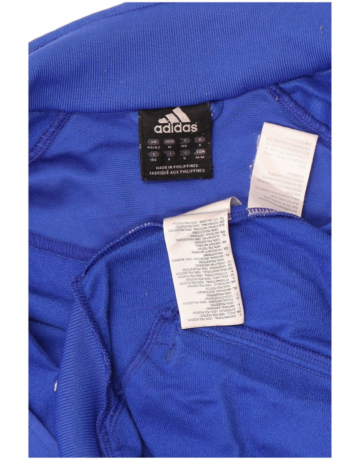 Giacca da tuta da uomo Adidas UK 40/42 Poliestere color block blu medio