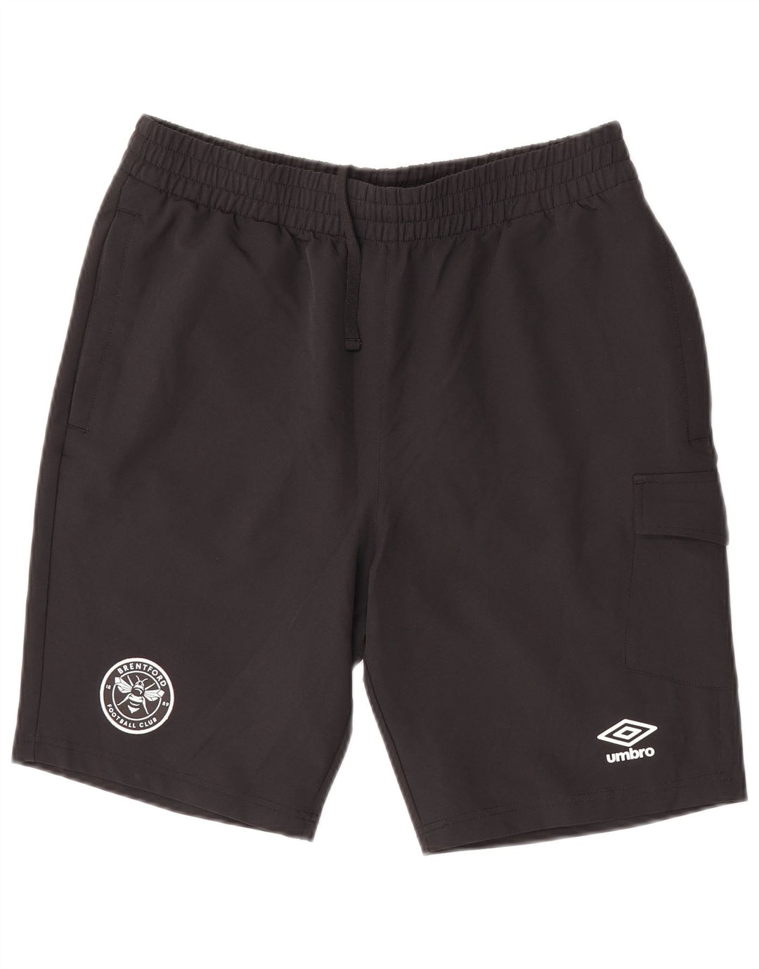 Pantaloncini sportivi Umbro da uomo Brentford FC, poliestere nero medio