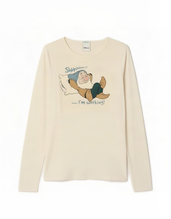 T-shirt grafica per ragazze Benetton Disney 9-10 anni bianco sporco