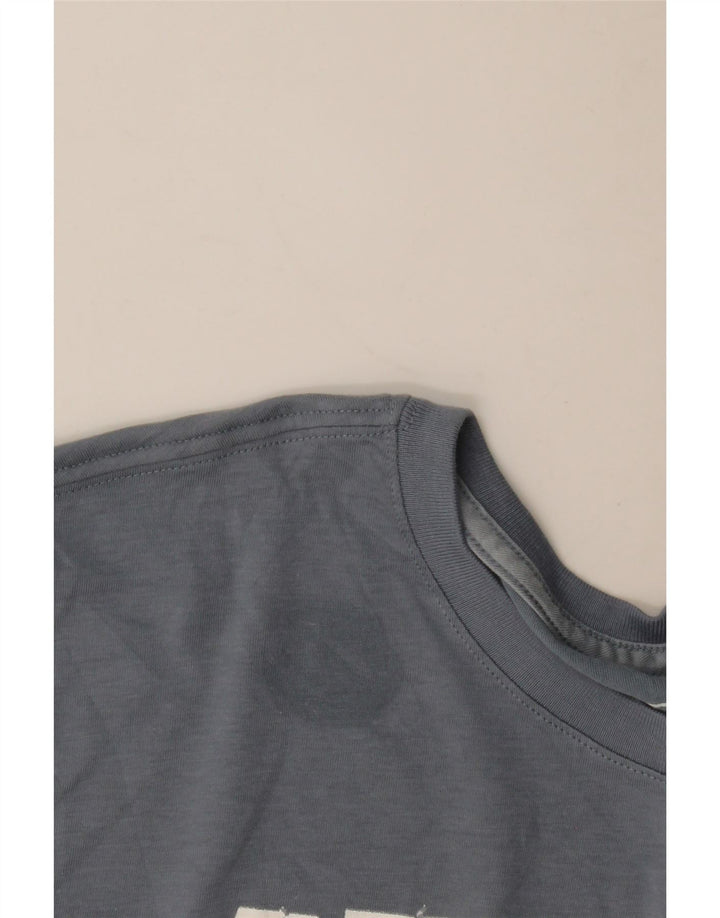 T-shirt grafica Nike Dri Fit da uomo, grande, in cotone blu