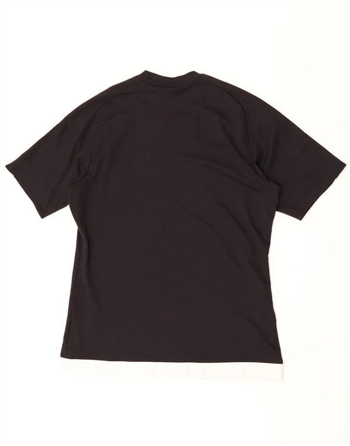 T-shirt Adidas Climalite da uomo, media, in poliestere nero