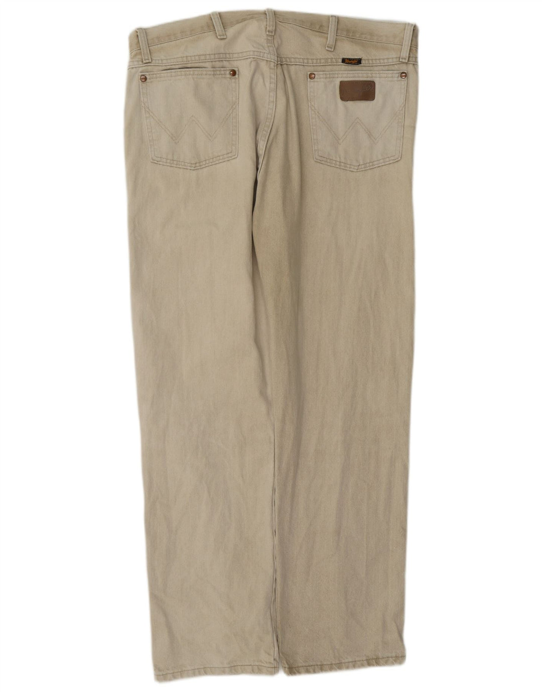 Jeans dritti da uomo Wrangler W38 L32 cotone beige
