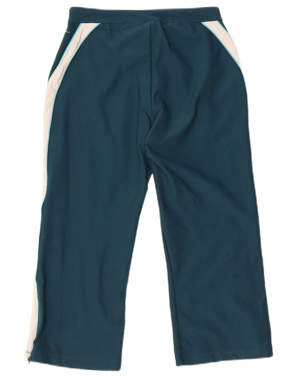 Pantaloni della tuta Nike Capri da donna UK 8/10 Small Green Colourblock Sports