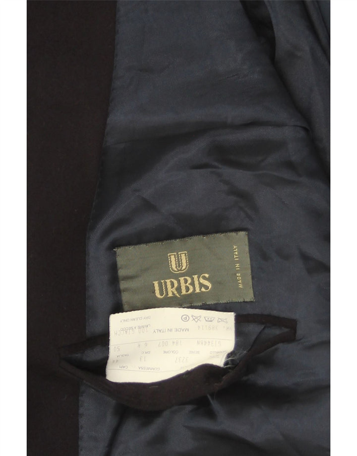 Giacca Blazer Doppiopetto da Uomo Urbis IT 50 Large Blu Navy Lana