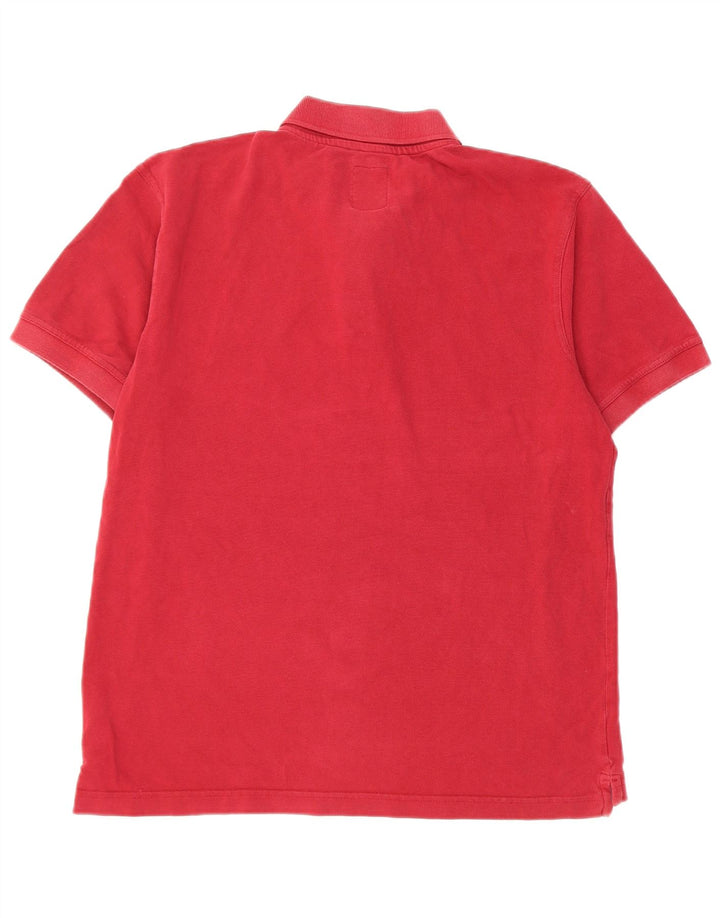 Crew Clothing Polo da uomo in cotone rosso medio