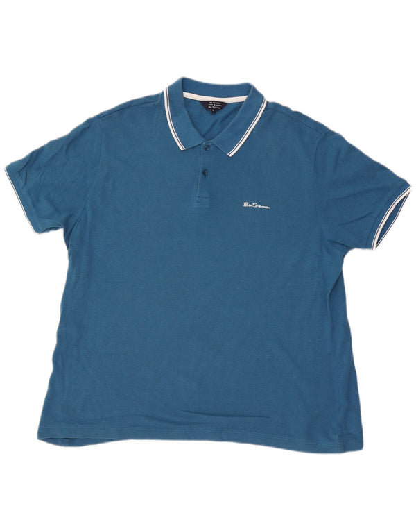 Polo da uomo Ben Sherman XL in cotone blu