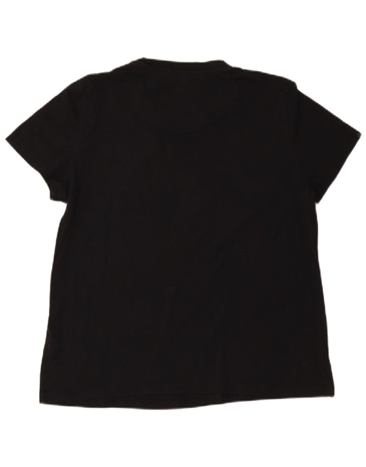 T-shirt grafica da donna ADIDAS Top UK 20/22 XL cotone nero