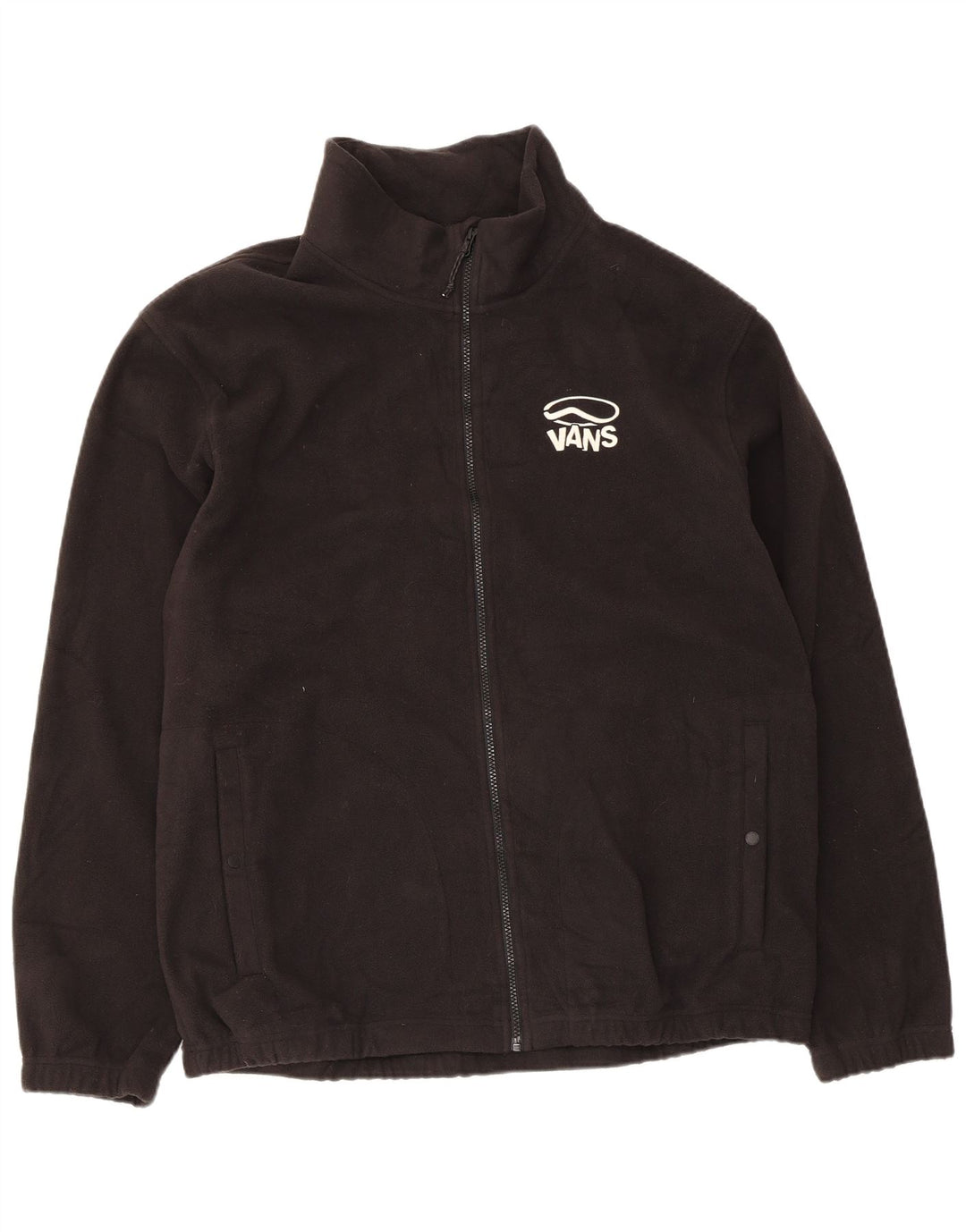 Giacca in pile grafica da uomo Vans UK 42 XL poliestere nero