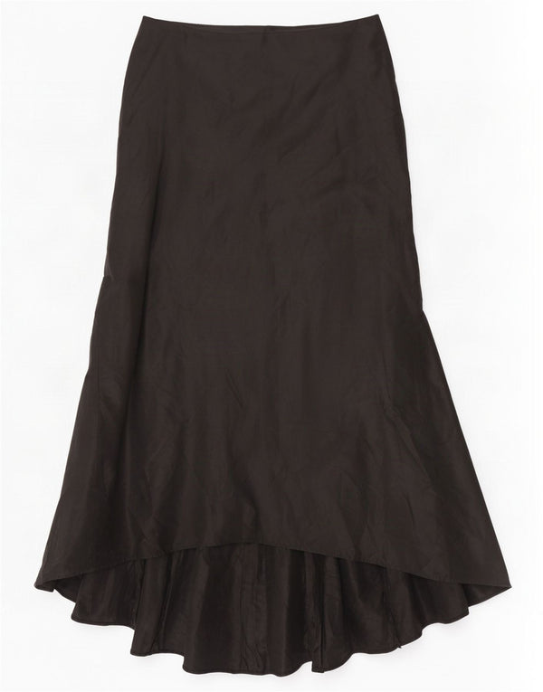 Luisa Spagnoli Gonna a sirena a vita alta da donna IT 48 XL W36 Seta nera
