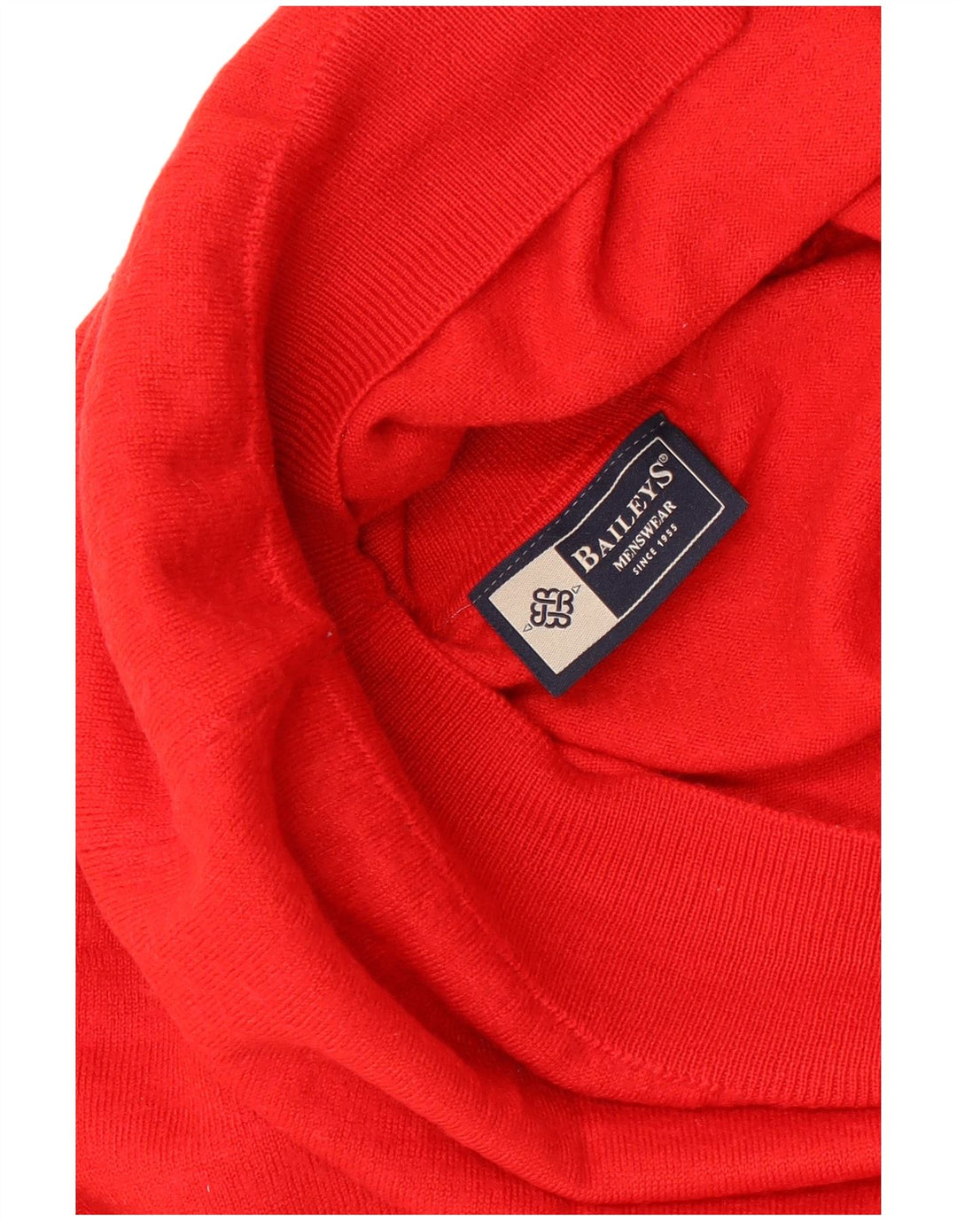 Maglione maglione a collo alto da donna Baileys UK 14 grande rosso