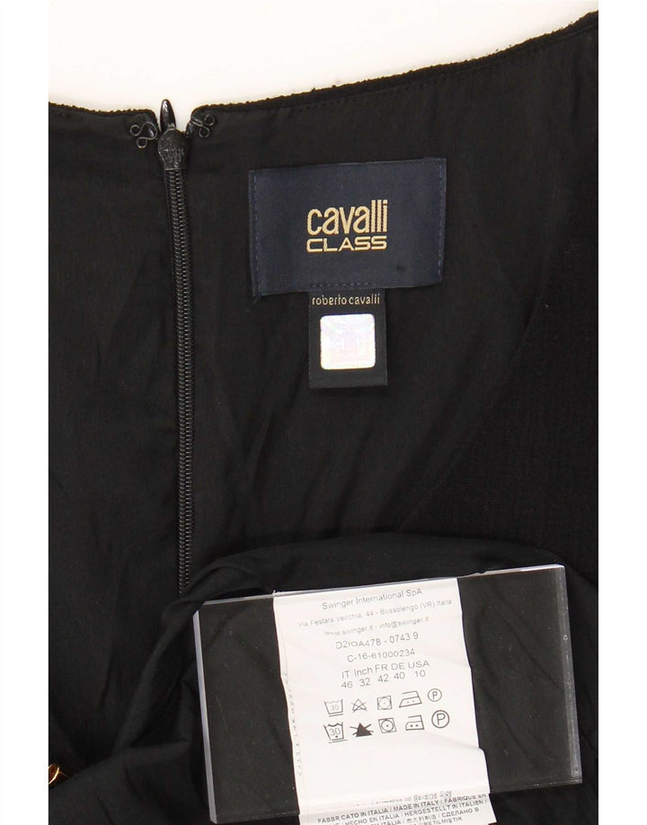 Abito Tubino Donna Roberto Cavalli IT 46 Large Nero in Viscosa